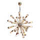 Lustre Sputnik XXL en métal chromé, années 70