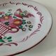 Saint-Clément & K&G plate – rooster on basket decoration, circa 1920