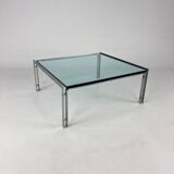 Table basse en verre M1 par Hank Kwint pour Metaform, années 1980