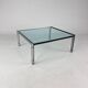 M1 glass coffee table by Hank Kwint for Metaform, 1980s
