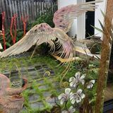 Mirror decorated with birds