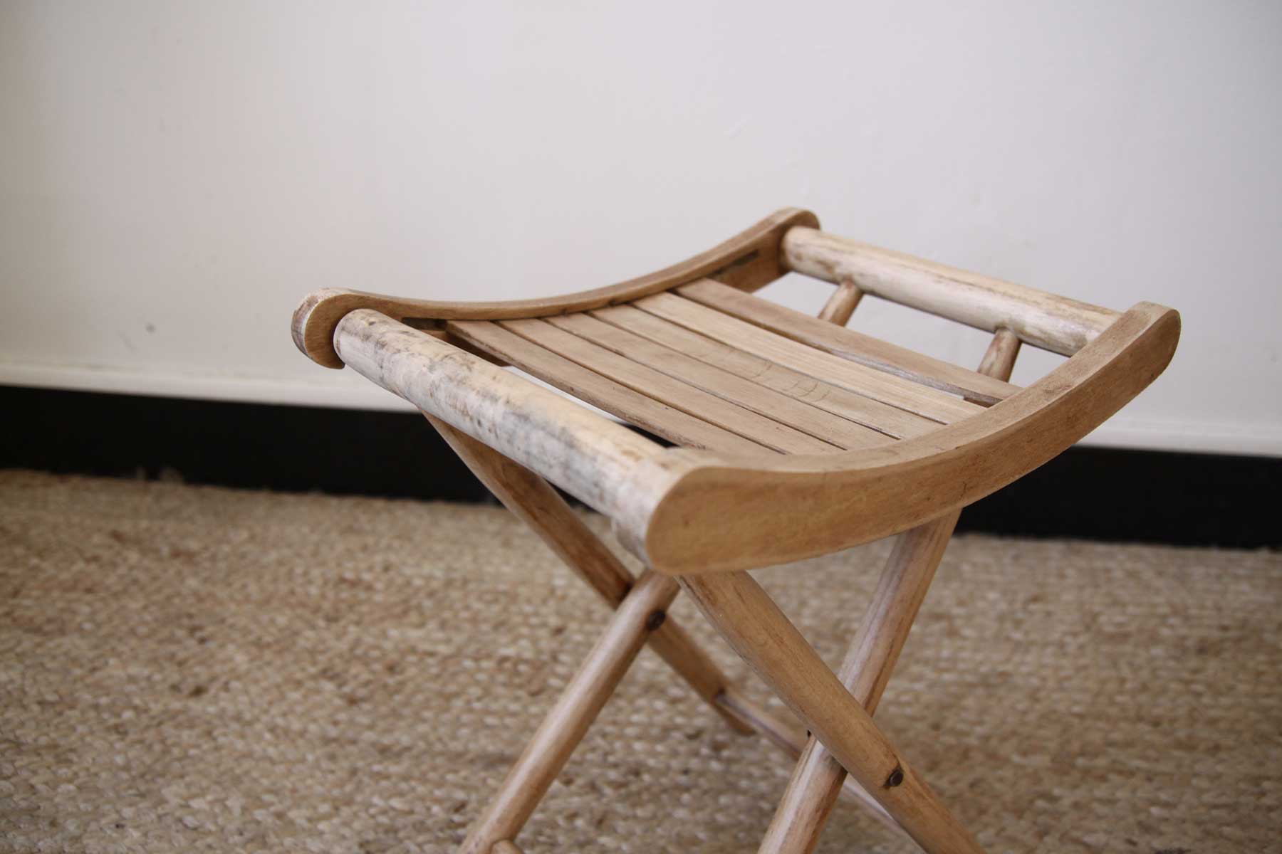 Stool door wooden plant