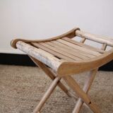 Stool door wooden plant