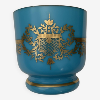 Vase Opaline bleue