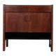 Commode en bois et opaline des années 1960
