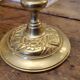 Pair of brass candle holders