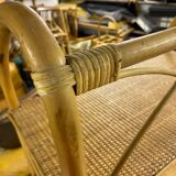 Rattan bookcase shelf