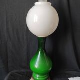 Lampe faience verte