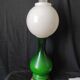 Lampe faience verte