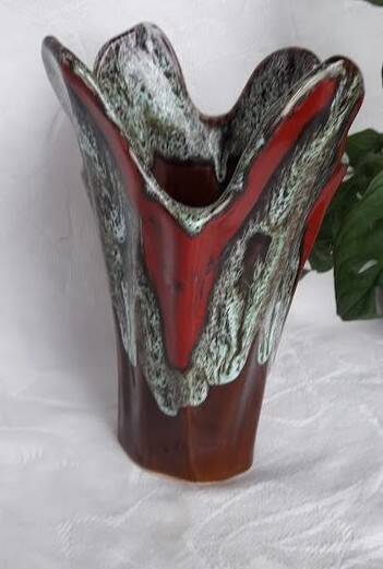 Vase sculptural vintage signé Paulette 24 – Céramique artistique – Vallauri
