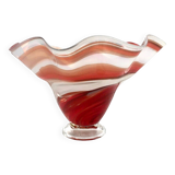 Blown glass cup or vase 1980 Jozefina Krosno