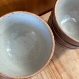 6 stoneware bowls