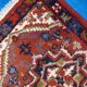 Tapis vintage Persan Hamadan fait main 50cm x 70cm 1970s 1C753