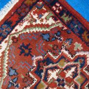 Tapis vintage Persan Hamadan fait main 50cm x 70cm 1970s 1C753