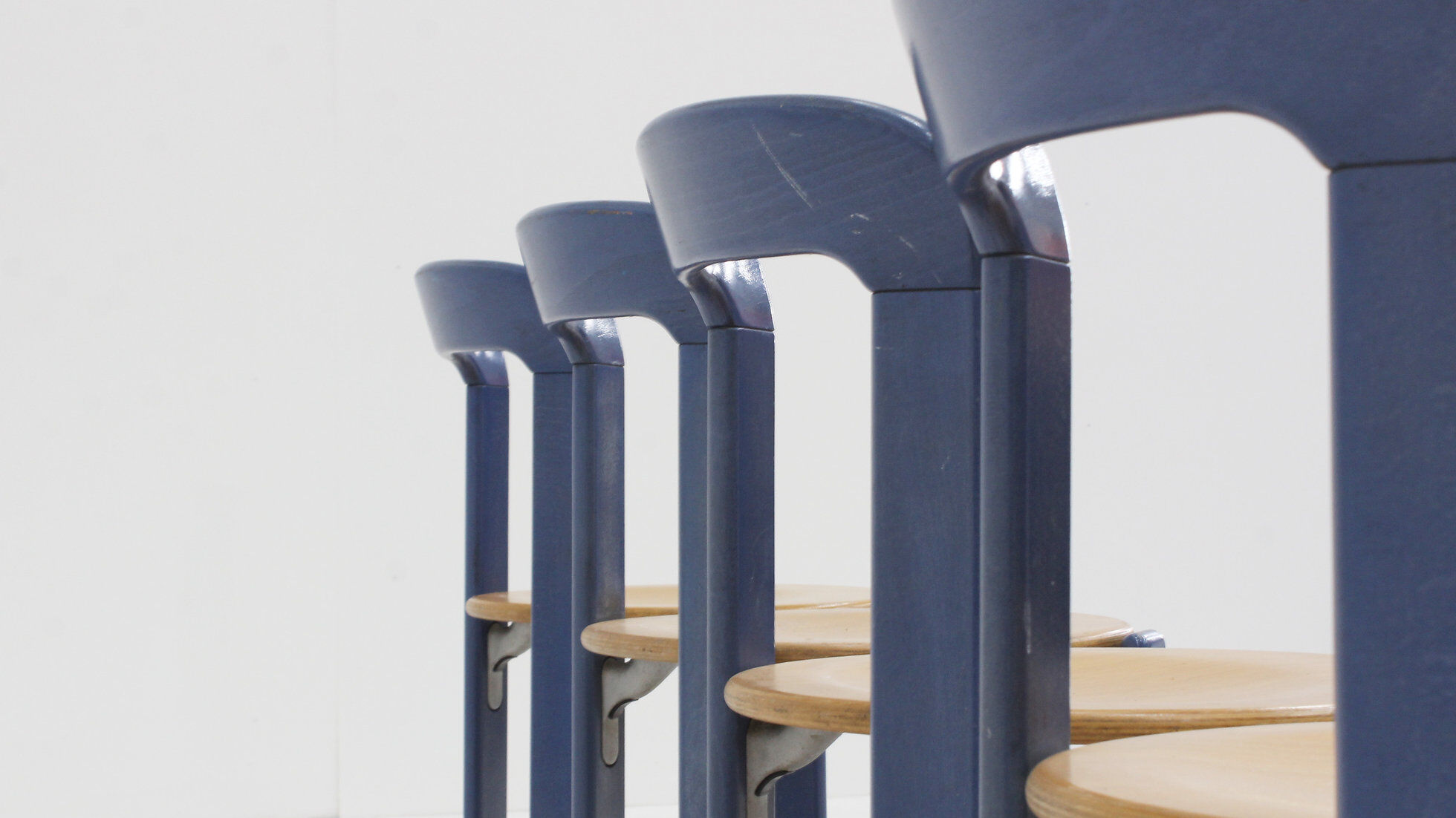 Vintage Bruno Rey dining chairs model 3300 set of 8