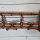 Coat rack wood bamboo 5 hooks, 106cms of L