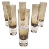 Flutes en verres fumé pierre schneider