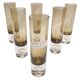 Smoked glass flutes pierre schneider