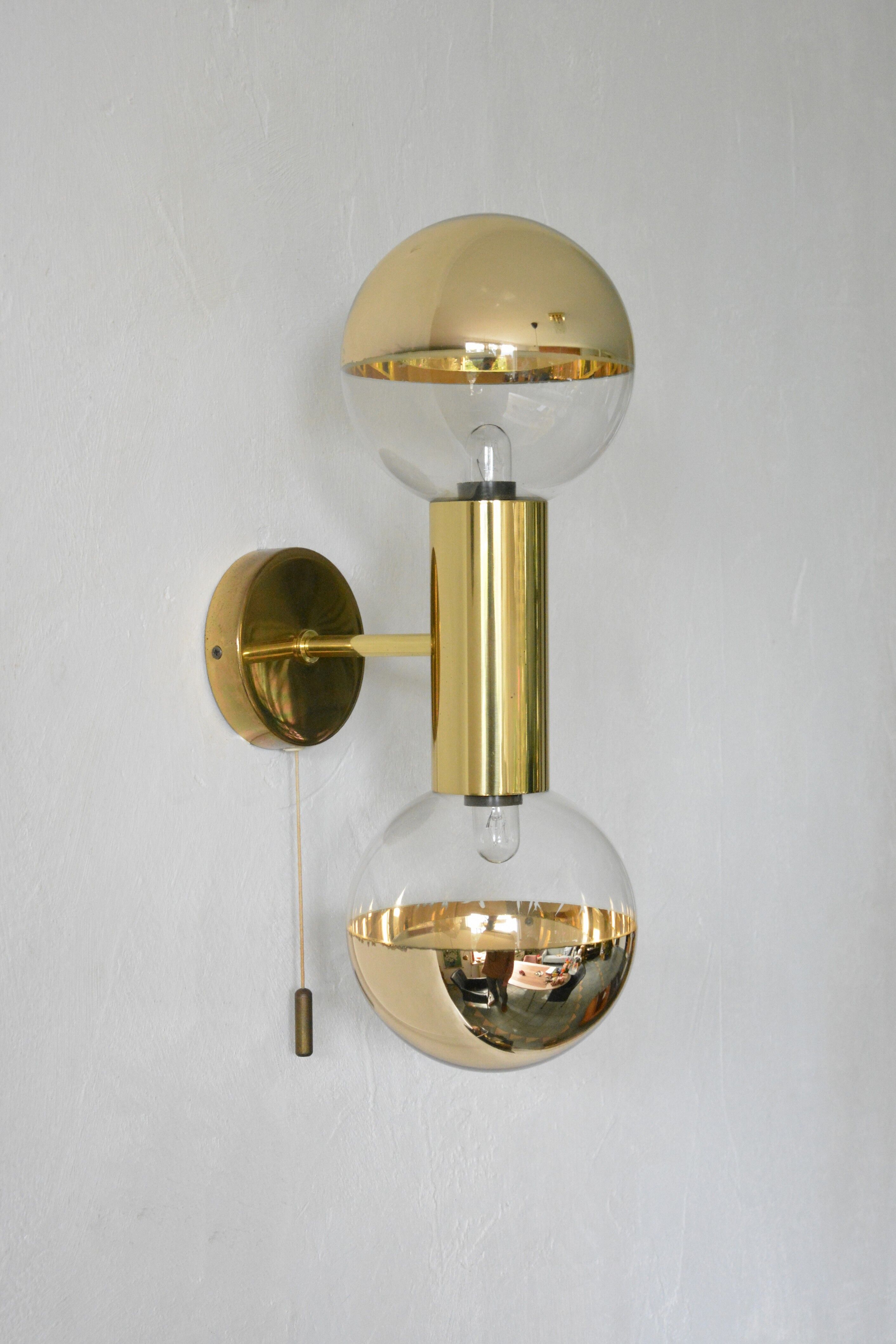 Set of Motoko Ishii wall lamps for Staff