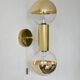 Set of Motoko Ishii wall lamps for Staff