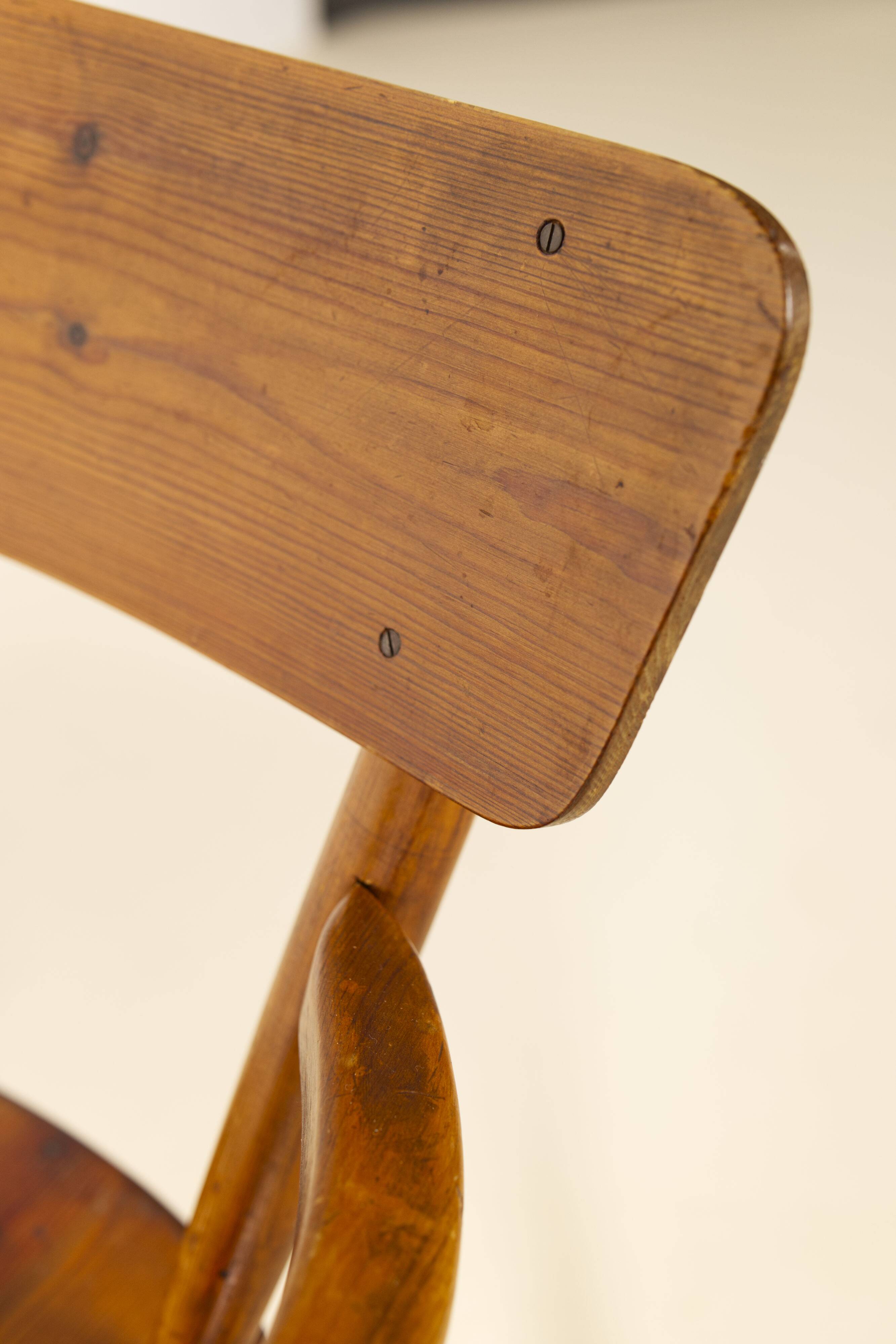 Swedish cabin lounge armchair, 1950s