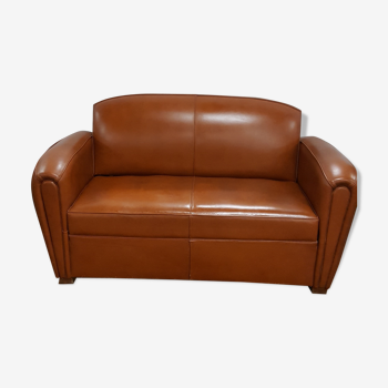 Club sofa convertible into leather