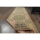 1970s Vintage Turkish Hand-Knotted Wool Cotton Orange Runner Rug 90x344