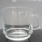 Set 11 cup vintage Duralex transparent glass