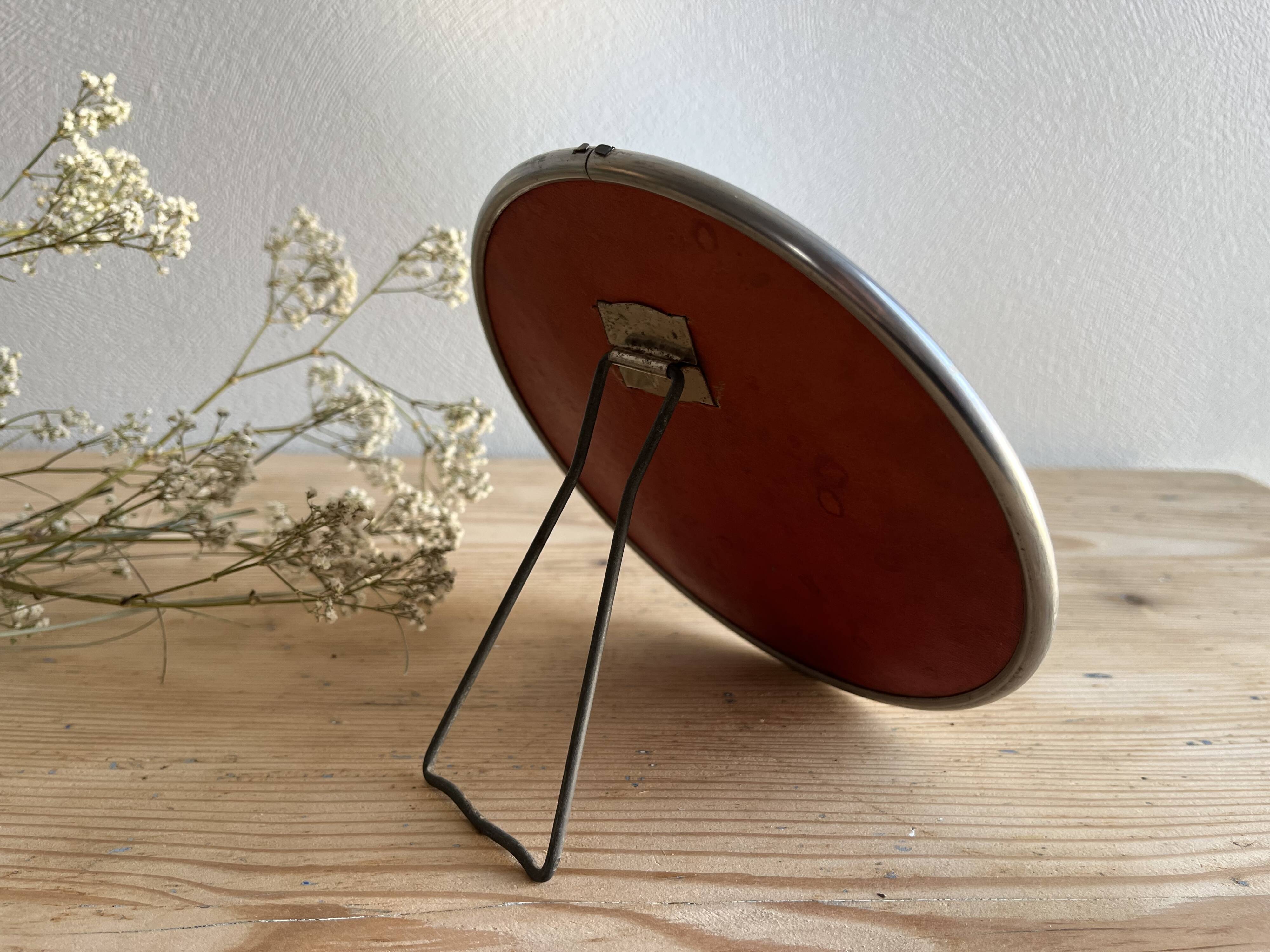 Round barber mirror 18 cm