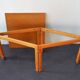 Table basse pliante carrée danoise vintage
