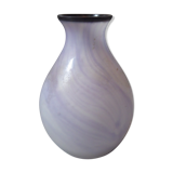 Purple glass paste vase