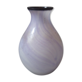 Purple glass paste vase
