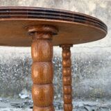 Old round side table