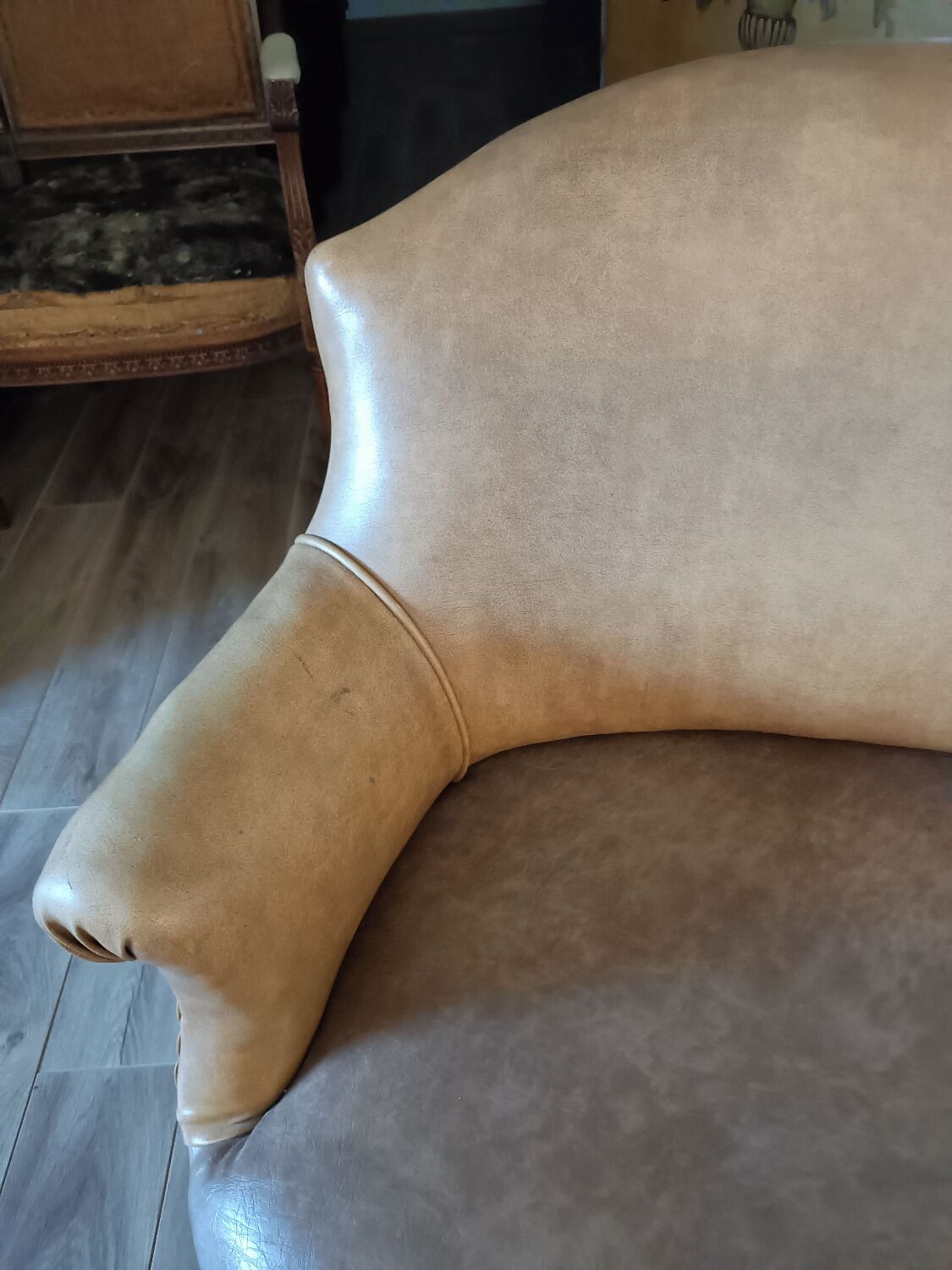 Antique sofa Napoleon III antique bench