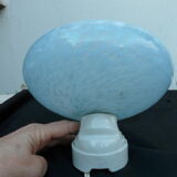 Clichy glass applied with 50s porcelain support