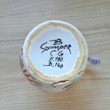 Pichet céramique HB Quimper, pot à lait, carafe, pichet vintage, en faïence française