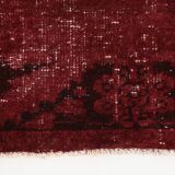 3x11 Shade Of Wine Red Handmade Turkish Vintage Runner Rug