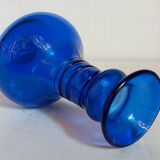 Trio of vintage blown glass soliflore vases