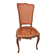 Caned chair in Louis XV style painted orange.