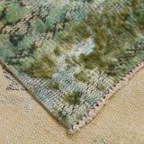 3x10 green tones turkish runner rug, 91x299cm