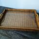 Plateau osier vintage