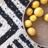 Black and White Rug - 274 x 218 cm