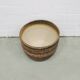 vintage ceramic brown brutalist flower pot large