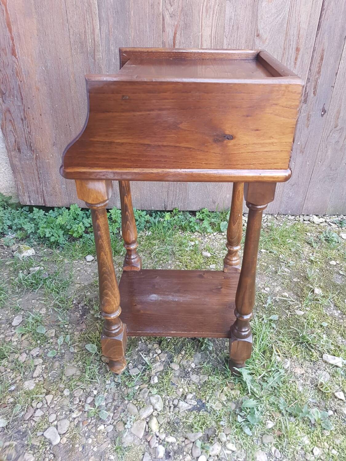 Chevet table nuit  bois + case vintage