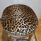 Tabouret en bois doré