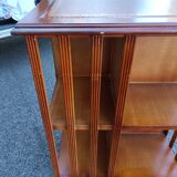 Old vintage English revolving bookcase