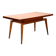 Table en chêne des années 1960 avec plateau coloré