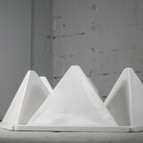 Fiberglass circa 1970. 6 tetrahedron-shaped elements. France.