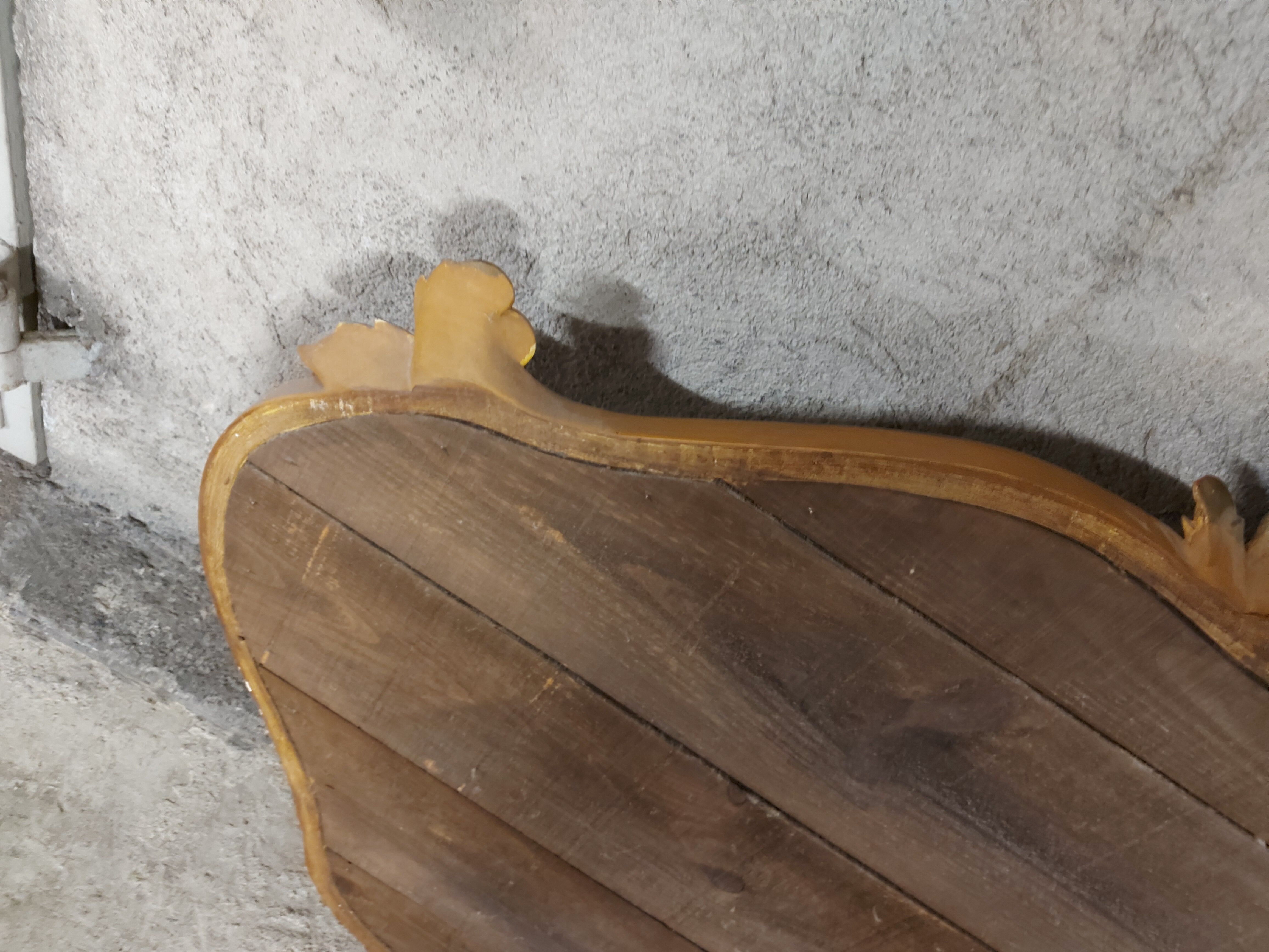 Old gilded wood mirror