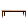Vintage elongated teak coffee table 60s